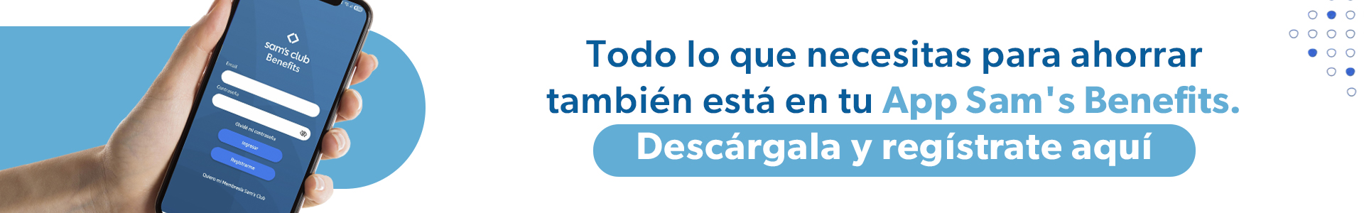 Sam's Club samsclub samsbenefits hazte socio cine viajes hot deals restaurantes educacion ropa accesorio mascotas salud entretenimiento fitness puntos
